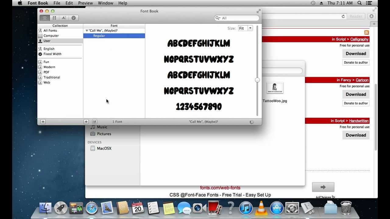 Installing fonts mac os